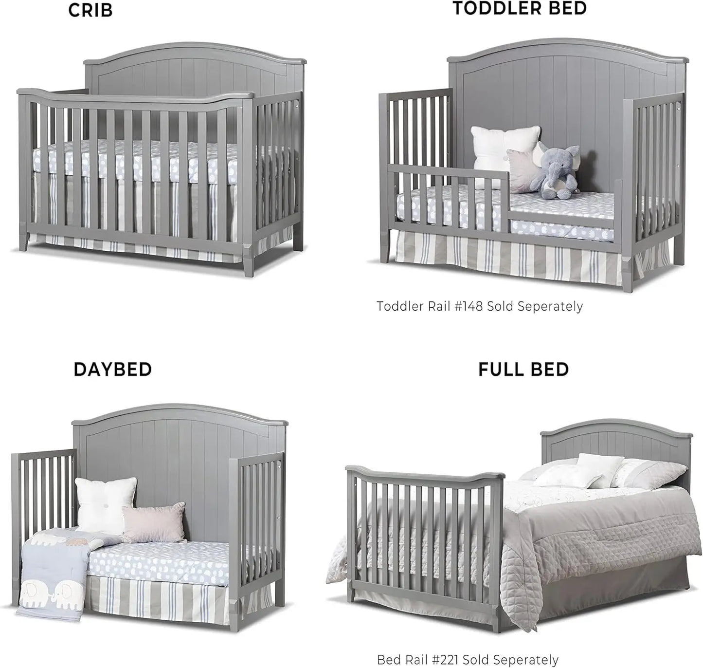 Furniture Fairview Crib Classic 4-in-1 Convertible