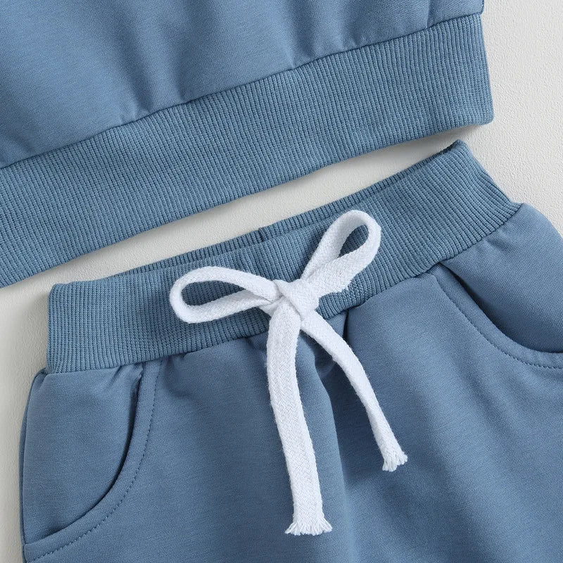 Baby Boy Contrast Color Pant Sets