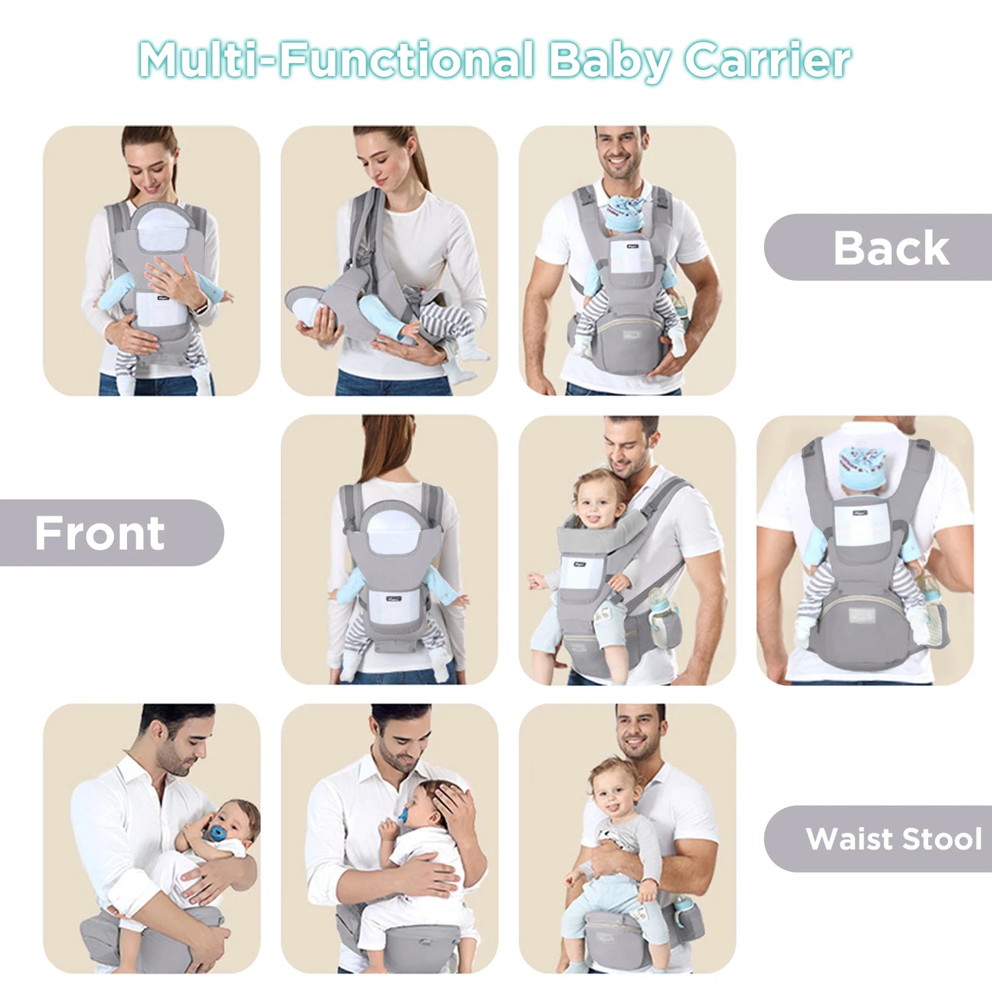 Baby Carrier Ergonomic Infant Multifunctional Waist Stool